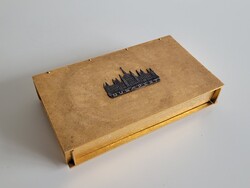 Retro régi Budapest emlék szuvenír fémdoboz 25 cm mid century  doboz