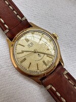 Gub glashütte q1 /güteuhr/ 60.3 Structure 20 micron gold plated case 33 mm 1960.