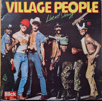 Village People - Live and Sleazy zenei bakelit dupla lemez (Starhunter) kiadása