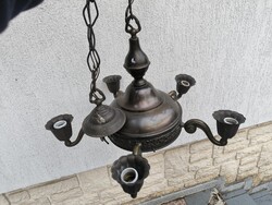 Antik bronz réz csillàr ebédlő csillàr. 5 àgú !