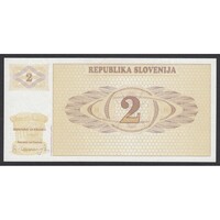 Szlovénia,2 tolarjev 1990 UNC