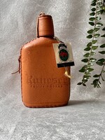 Varsói Koneser bőrborítású vodkás üveg butella gyűjtői darab