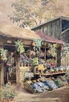 Tibai Takáts Jenő - Virágos stand