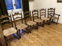 Koloniál ebédlő garnitúra