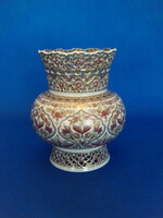 ZSOLNAY Perzsa mintás  áttört  VÁZA