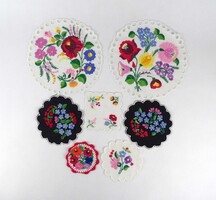 1Z182 Hímzett kalocsai csipke terítő csomag 7 darab