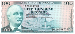 Izland 100 Korona 1961 UNC