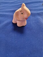 Kedves Rózsaszín Elefánt Kerámia Figura