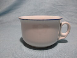 Zsolnay kék csíkos komacsésze, bögre