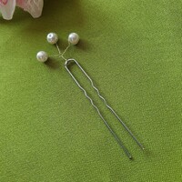 ESKÜVŐ HAD104 - Menyasszonyi 3 ágú gyöngyös hajtű, hajdísz