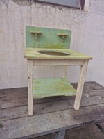 Régi lavortartó állvány népi mosdó állvány paraszt régiség vintage