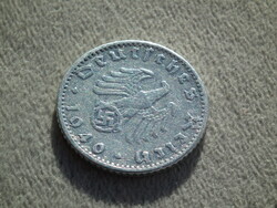Németország, horogkeresztes birodalmi 50 Pfennig (Reichspfennig), 1940 G