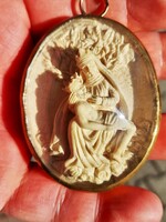 Antik faragott tajtékkő kegytárgy - Piéta