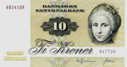 Dánia 10 korona 1977 UNC