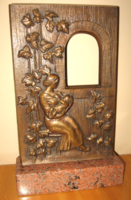 CSODÁS  R. KISS LENKE / 1926-2000 / BRONZ SZOBOR : ANYASÁG