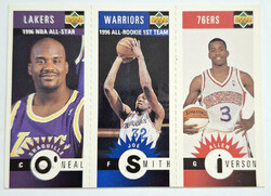 Shaq / Smith / Iverson NBA Upper Deck kosárlabdakártya 1996-1997