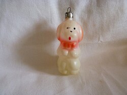 RÉGI ÜVEG KARÁCSONYFADÍSZ - KUTYA!