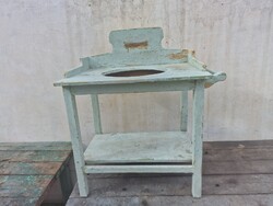 Régi lavortartó állvány népi mosdó állvány paraszt régiség vintage