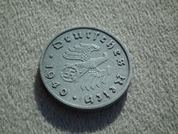 Németország, horogkeresztes birodalmi 10 Pfennig (Reichspfennig), 1940 A