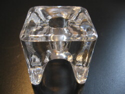 Retro finn üveg gyertyatartó Ruhava Ri -jalka  Timo Sarpaneva