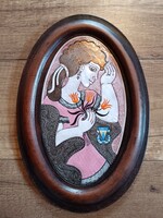 Stefániay Edit tűzzománc kép BKV Előre SC