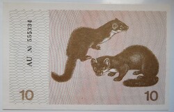 Litvánia 10 talonas 1991 UNC Ritka!