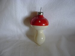 RÉGI ÜVEG KARÁCSONYFADÍSZ - GOMBA!