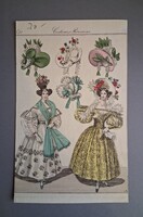 Divatmetszet - Costumes Parisiens, 1831
