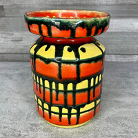 Retro élénk mázas váza