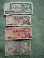 Csehszlovák,lengyel, és román papírpénz