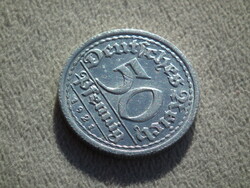 Németország, weimari 50 Pfennig, 1921 G