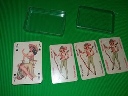 VINTAGE -magyar kártyagyáras MIRKÖZ hátlapos PIN UP FRANCIA kártyapakli HIBÁTLAN GYŰJTŐI ÁLLAPOTBA