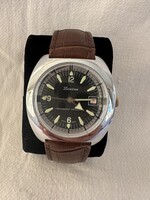 Swiss Lucerne "Skin Diver" férfi óra ritkaság 39x40 mm tokátmérő 1960-70.