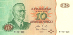 Finnország 10 Mark 1980 UNC