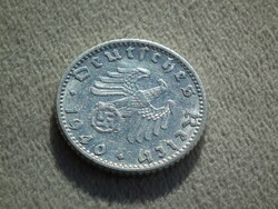 Németország, horogkeresztes birodalmi 50 Pfennig (Reichspfennig), 1940 D