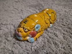 Kínai Tang Sancai kerámia tigris / Foo kutya figura