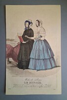 Divatmetszet - Modes de Paris - Le Miroir, 1844