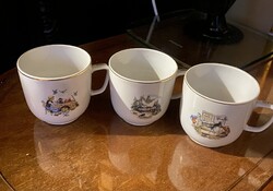 Három darab Hollóházi porcelán mese bögre