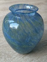 Extra ritka színű karcagi fátyolüveg váza