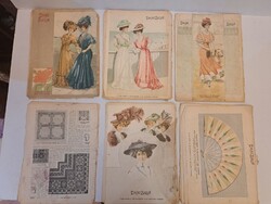 Divat Salon/ Divat Szalon szecessziós divat folyóirat, színes, különlegesen dús képanyaggal, RITKASÁ