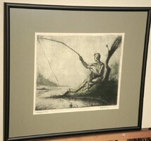 (K) Gallé Tibor (1896 – 1944) : A horgász