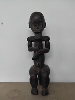 Antik afrikai fa szobor Fang népcsoport Gabon Lád 1834