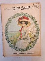 Divat Salon/ Divat Szalon szecessziós divat folyóirat, színes, különlegesen dús képanyaggal, RITKASÁ