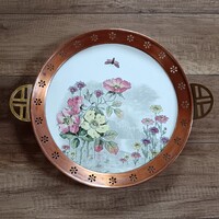 Antik szecessziós fajansz tálca