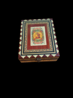 Régi Spanyol - Fa Kàrtyadoboz