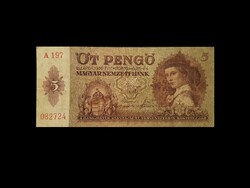 5 PENGŐ - 1939....ma már igazi ritkaság!