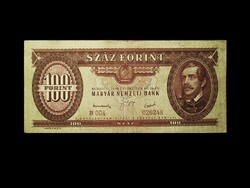 100 FORINT - RÁKOSI CÍMERREL 1949 Ritkaság!