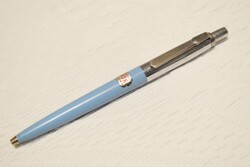Pax golyóstoll , toll , írószer , P jelzés , PEVDI , 80-as évek , világoskék színű , matrica