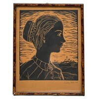 Pártay István (1906-1979): Merkepusztai béreslány F00574