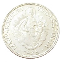 Magyarország,2 pengő 1938 EF+ ezüst 10g640